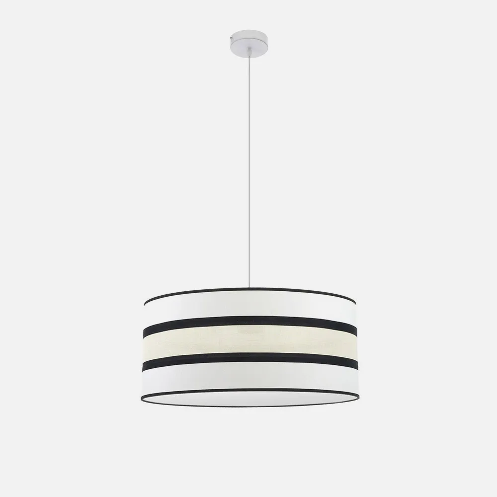 Colgante Karla 2xe27 Blanco/beis Regx50x50 Cm