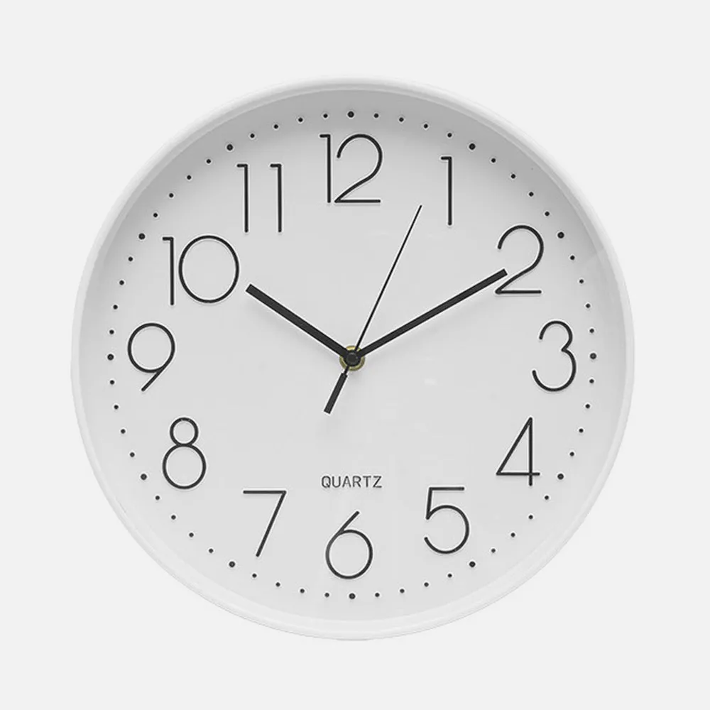 Reloj De Pared Tiempo Blanco 30d Mov.continuo