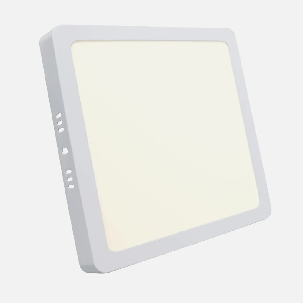 Downlight Superficie Cuadrado Selenita 18w 4000k Blanco 1620 Lm 2,8x22,5x22,5 Cm