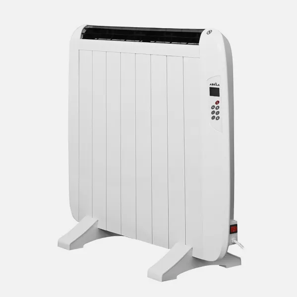 Emisor Termico Gaban 1200w X En Aluminio Blanco Remoto Lcd,temporizador Mural/portat.58,5x72x5,5 Cm