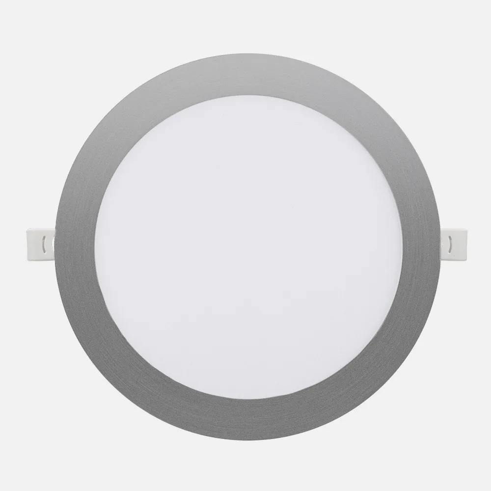 Downlight Empotrar Silex 24w 3000-4000-6500k Niquel 2160lm Redondo 22,5d Corte 20d