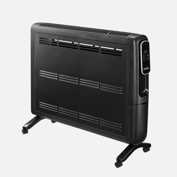 Electric Radiator Alum. Alpino 2400w Black 2 pow. Display w/remote, tip-over protection, temp. reg. 61,8x67,5x25,5