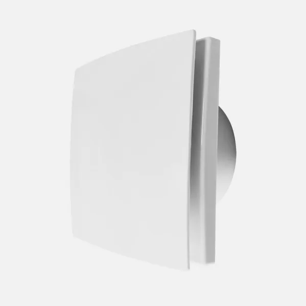 Extractor Baño Lille Blanco 15w 16x16x9,5cm Cuadrado Para Tubos 10cm