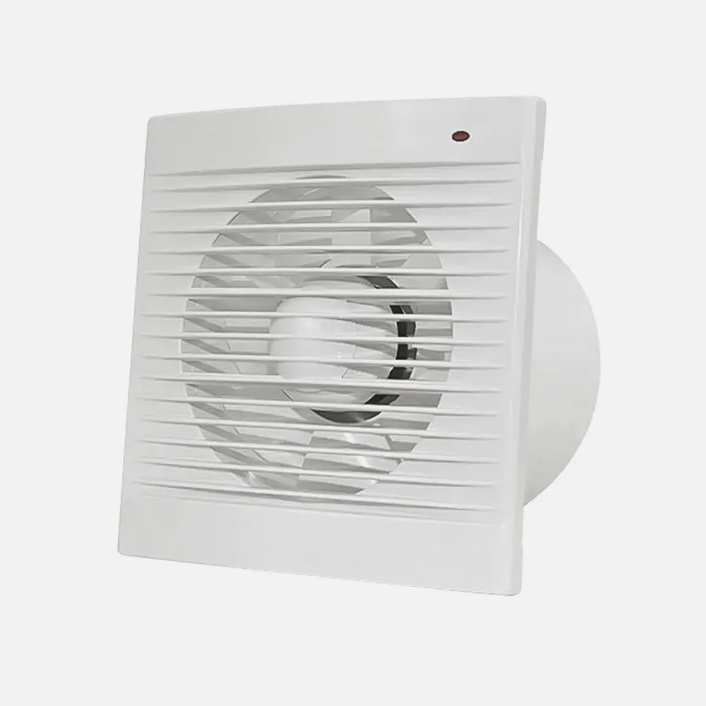 Extractor Baño Trani Blanco 15w 15,5x15,5x8,2cm Cuadrado Para Tubos 10cm