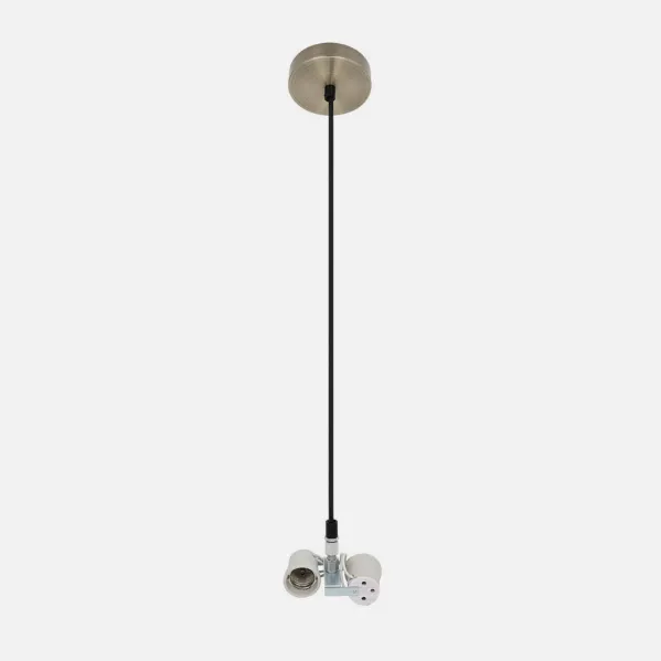 Arm. Pendant light Cara 2xe27 Leather M10 Regx10x10 Cm