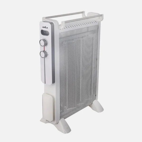 Radiator Mica Caicos 2000w 4 Elem White/grey 3powers Tip-over protection, Overheat prot. 63,5x53x21 Cm