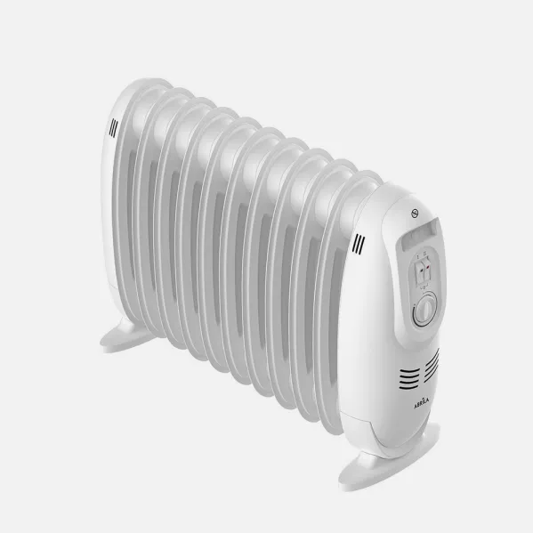 Oil Radiator Irlanda 1500w White 3 power levels Thermostat Reg. 11 elements Safety protec. carry handle 38,2x51x18cm