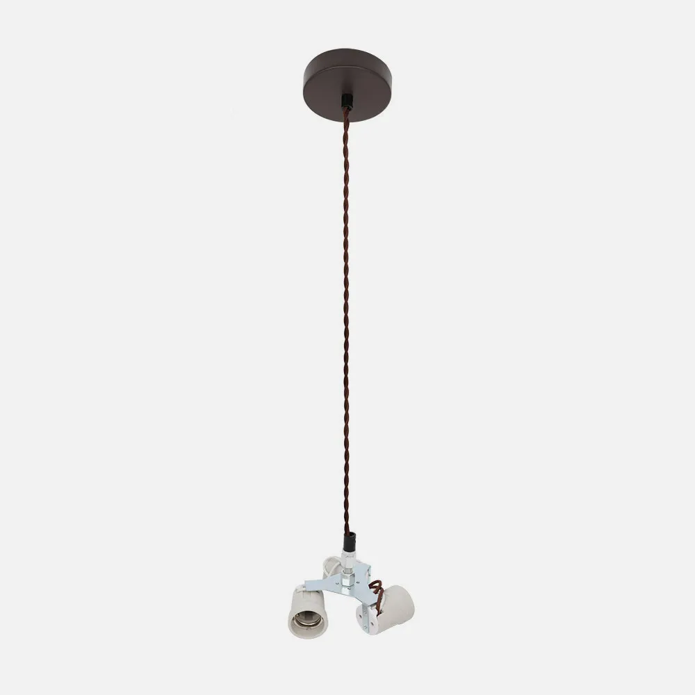 Arm. Colgante Cara 3xe27 Marron M10 Regx10x10 Cm