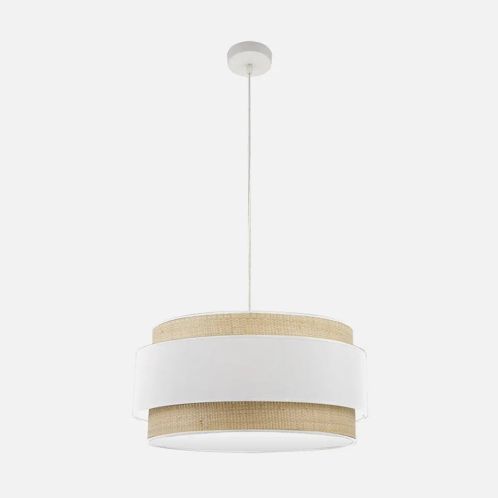 Colgante Kandy 3xe27 Natural/blanco Regx60x60 Cm