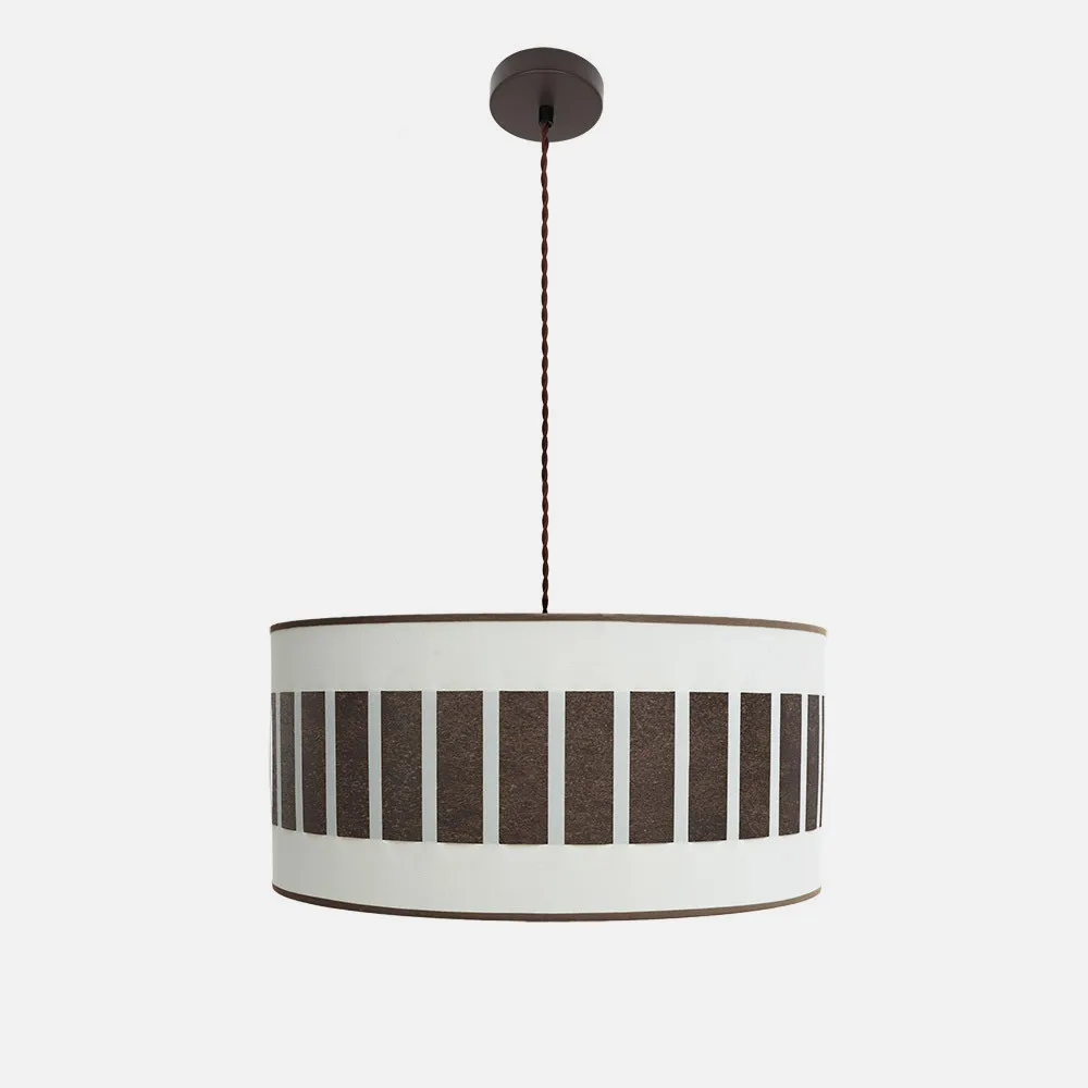 Colgante Ivanna 2xe27 Marron/blanco-oxido Regx50x50 Cm