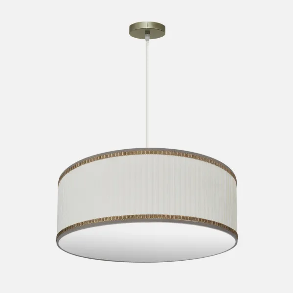 Pendant light Soprano 3xe27 Leather/beige Regx60x60 Cm