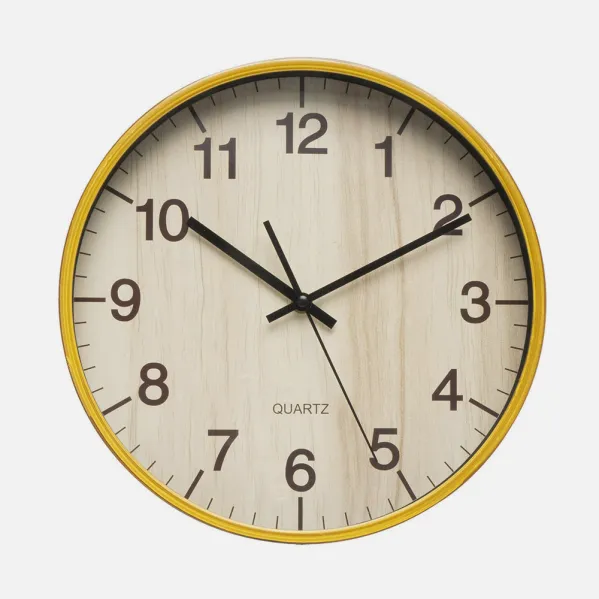Wall Clock Soyala Beech 30d Continuous Movement