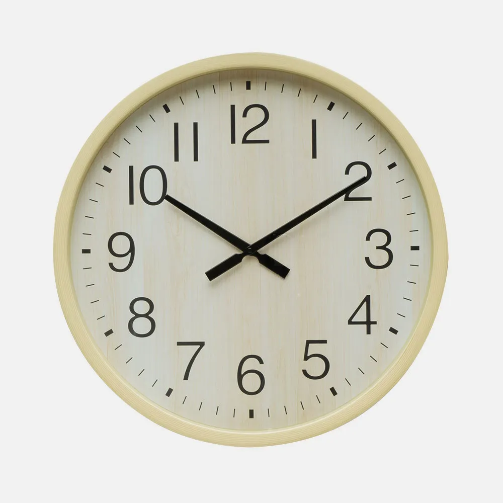 Reloj De Pared Manilva Haya 55x55x4 Cm Movimiento Continuo