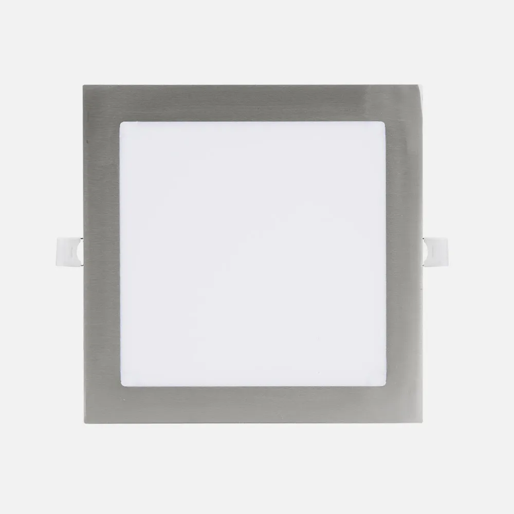 Downlight Empotrar Abaco 24w 3000-4000-6500k Niquel 2160lm Cuadrado 1,3x22,5x22,5cm Corte 20d