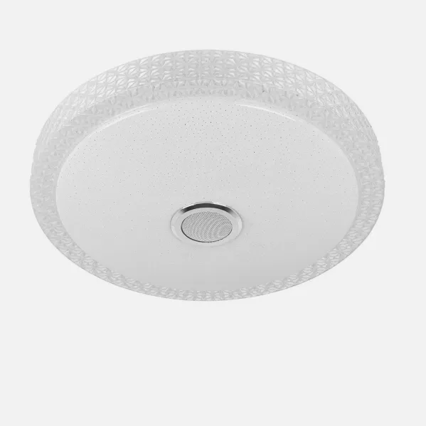 Plafon 72w Zaid 3000-4000-6500k Rgb Blan/transp Buetooth 10x50x50 Cm Remoto,reg.int.memoria.altavoz 5760lm