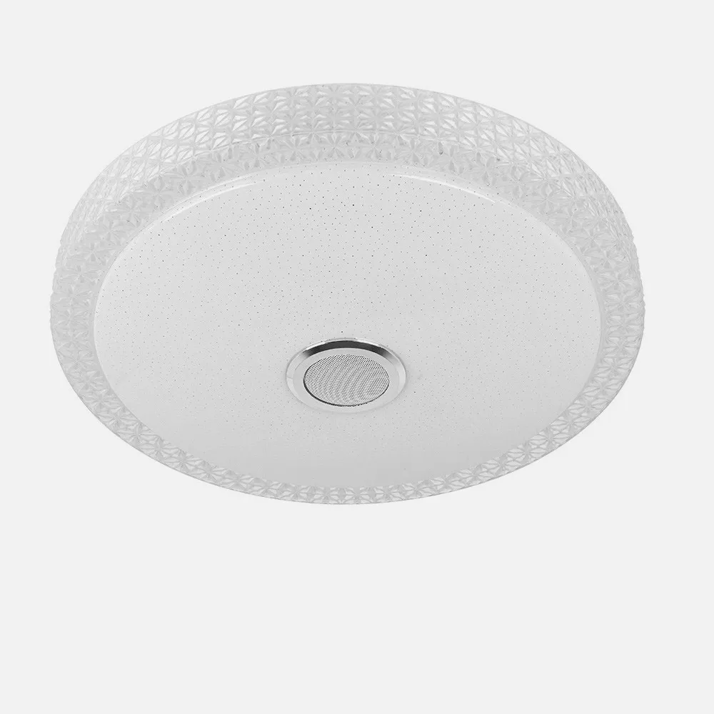 Plafon 72w Zaid 3000-4000-6500k Rgb Blan/transp Buetooth 10x50x50 Cm Remoto,reg.int.memoria.altavoz 5760lm