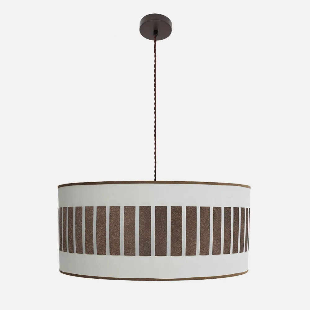 Colgante Ivanna 3xe27 Marron/blanco-oxido Regx60x60 Cm