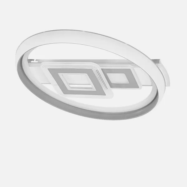 Plafon 80w Sucre 3000-4000-6500k  Blanco/gris 7x51x51 Cm Reg.Intensidad, Control Remoto Y Memoria