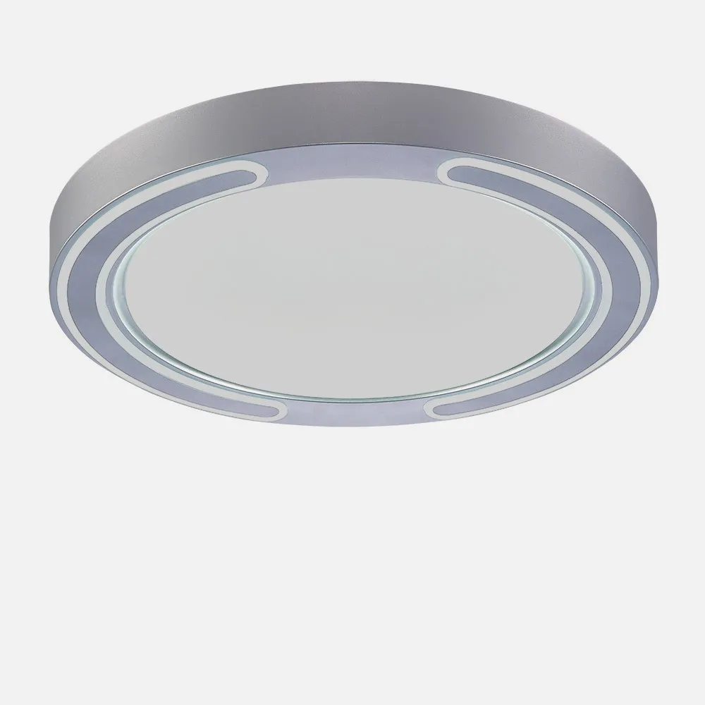 Plafon 72w Asher Plata 3000-4000-6500k 5616lm  6x50x50cm Remoto+reg.int+memoria