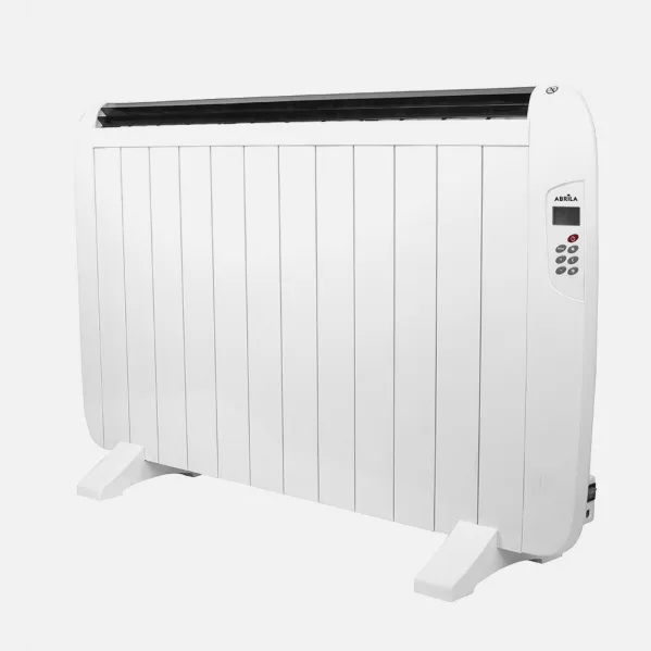 Emisor Termico Gaban 1800w X En Aluminio Blanco Remoto Lcd,temporizador Mural/portat.58,5x100x5,5cm