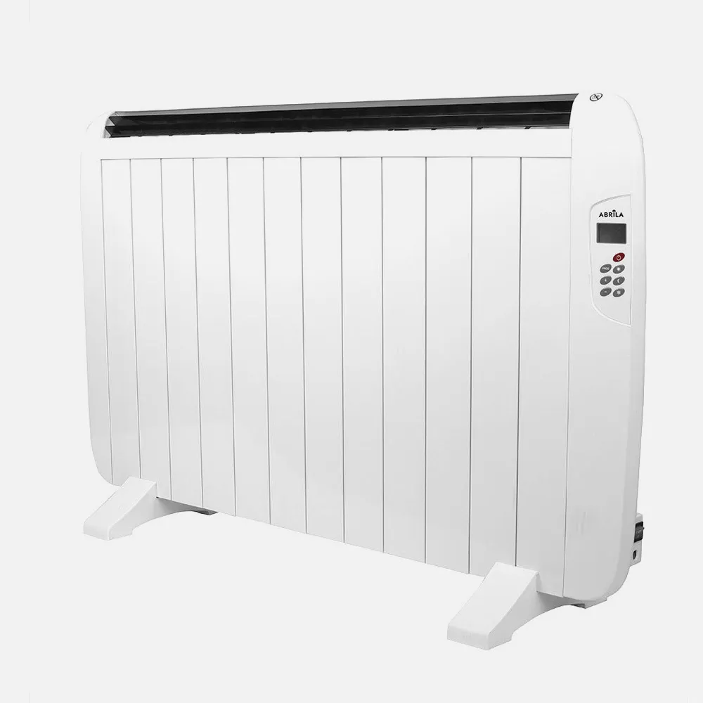 Emisor Termico Gaban 1800w X En Aluminio Blanco Remoto Lcd,temporizador Mural/portat.58,5x100x5,5cm