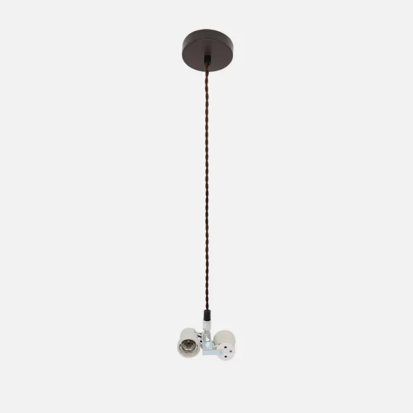 Arm. Pendant light Cara 2xe27 Brown M10 Regx10x10 Cm