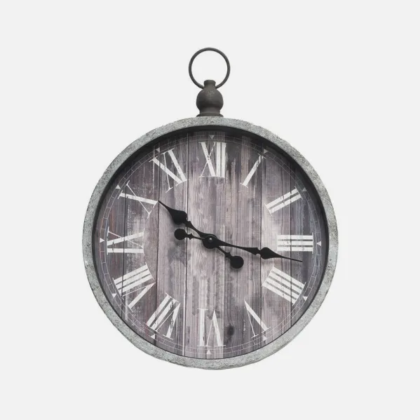 Wall Clock Velvet Rustic 44x37,5x6cm Retro Hands
