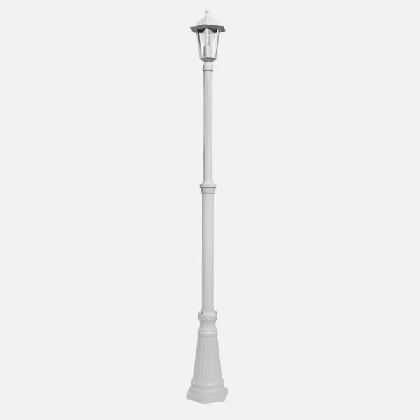 Street lamp Outdoor Aluminium Auriga 1xe27 White Ip44 220x20x20 Cm  Dimmable In Height