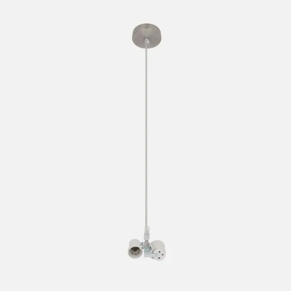 Arm. Colgante Cara 2xe27 Niquel M10 Regx10x10 Cm