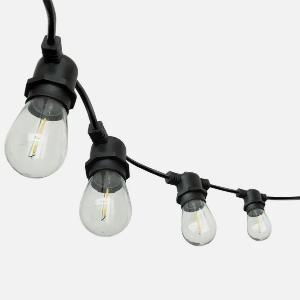 Guirnalda Luces Exterior Verbena 5m 10xe27led 10w 4000k Bombillas Reemplazables E Interconectable Ip44