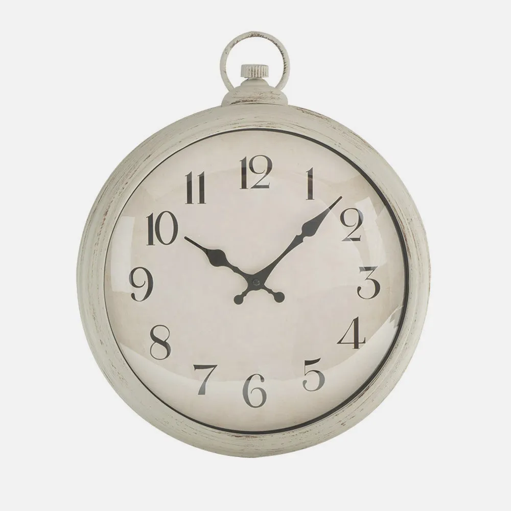 Reloj De Pared Epoca Blanco 41x35x5cm Mov.continuo