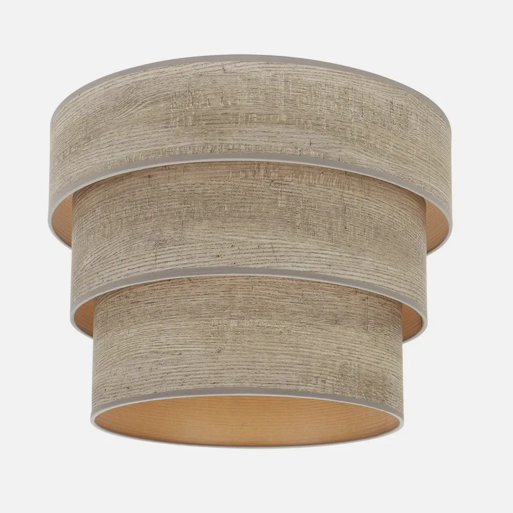 Pantalla Colgante Triple Smile M10 Madera Gris 50dx40dx28h