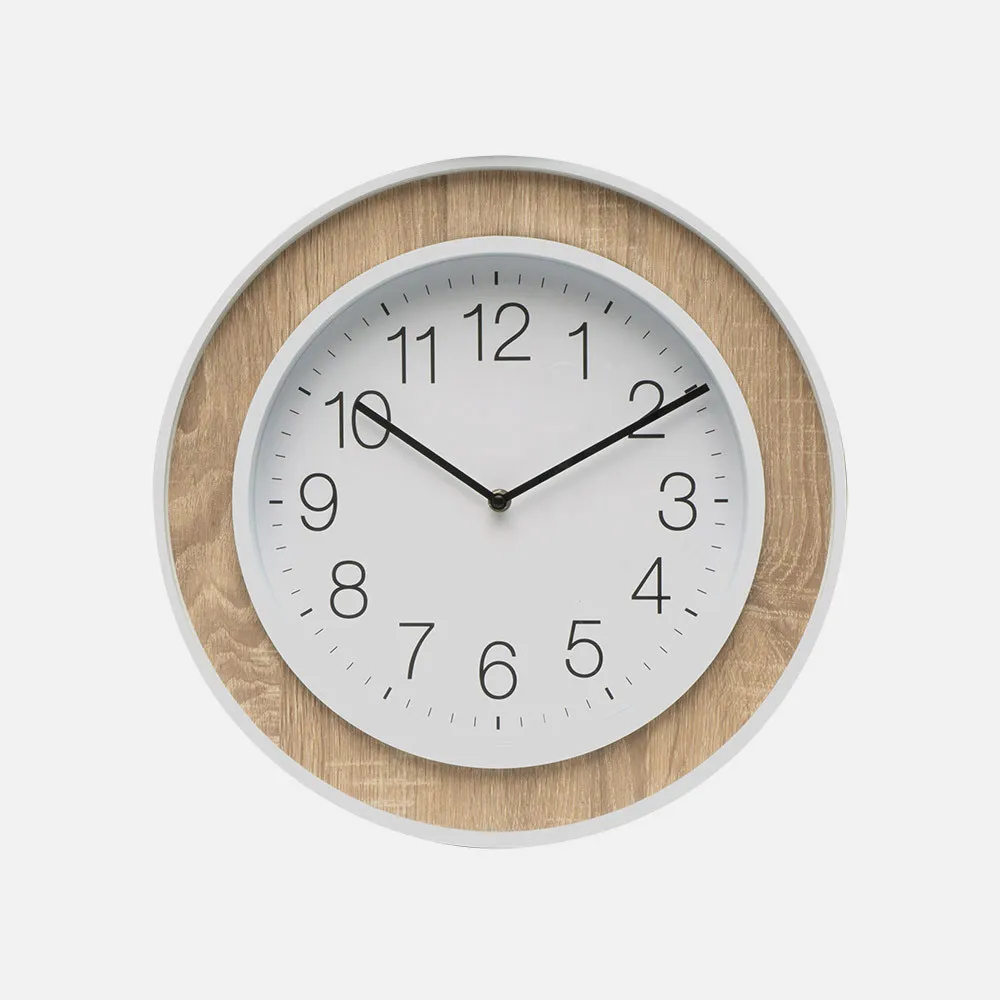 Reloj De Pared Ojen Haya/blanco 41x41x5 Cm Movimiento Continuo