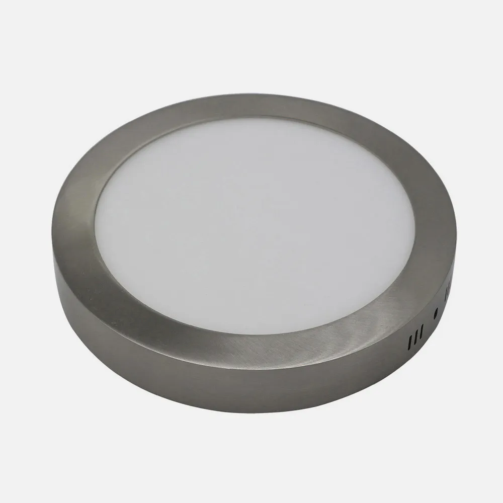 Downlight Superf.diorita 12w 3000k-4000k-6500k Niquel 1080lm 3,5x17x17 Cm