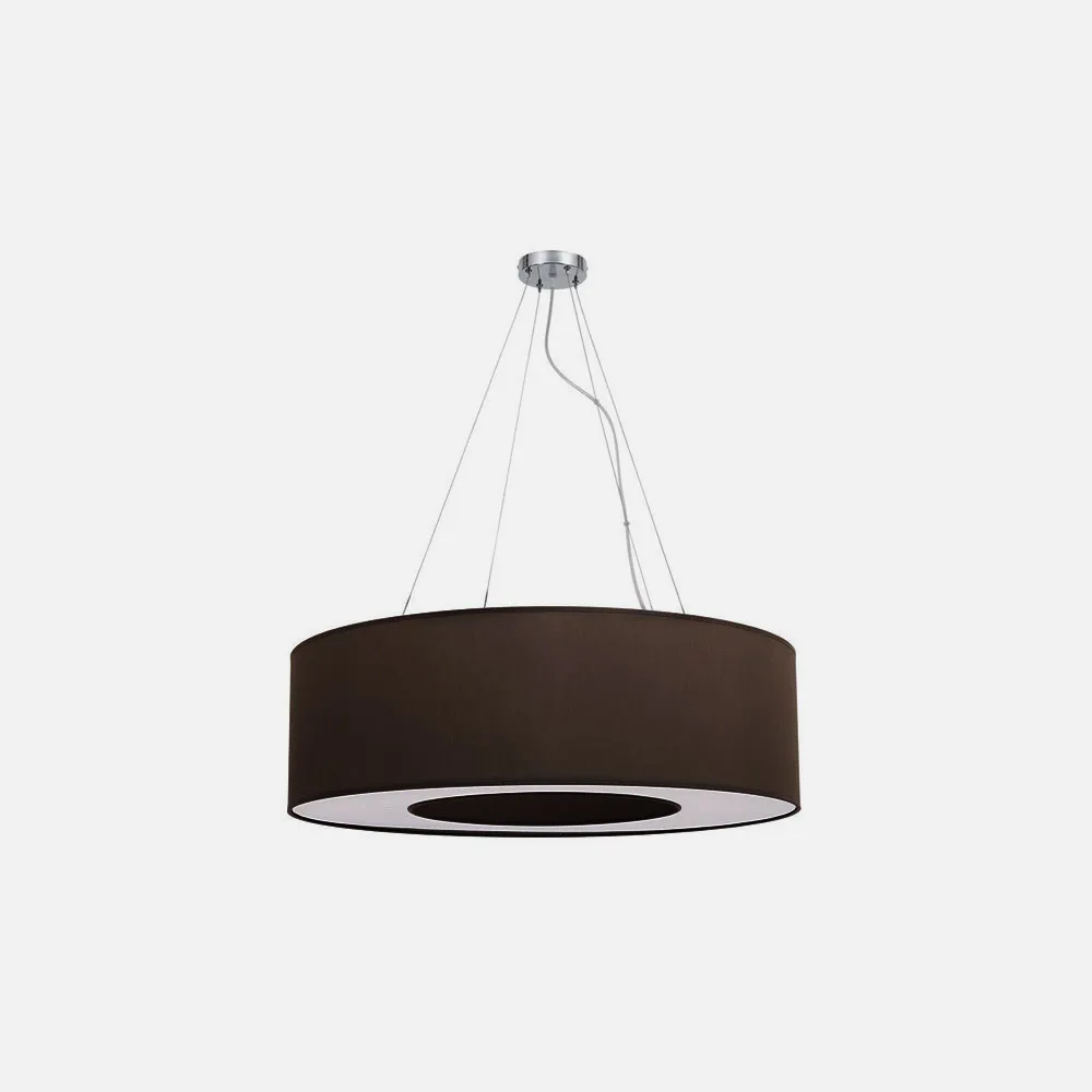 Pingente Peq. Haiti 4xe27 Chrome/Brown Regx50x50 Cm
