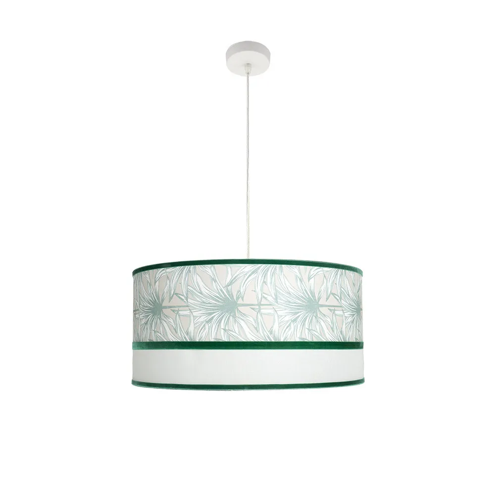 248996006 - Colgante Caledonia 3xe27 Blanco/verde Regx60x60cm
