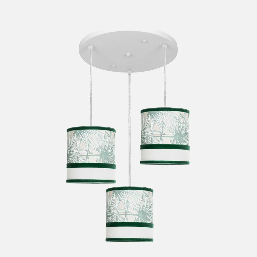248983006 - Ceiling light Caledonia 3xe27 White/green Regx40x40cm