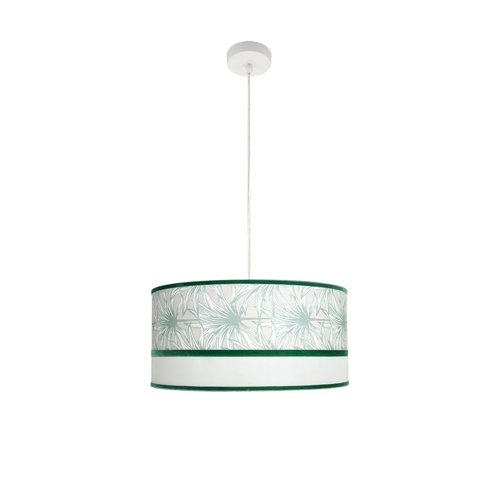248995006 - Colgante Caledonia 2xe27 Blanco/verde Regx50x50cm