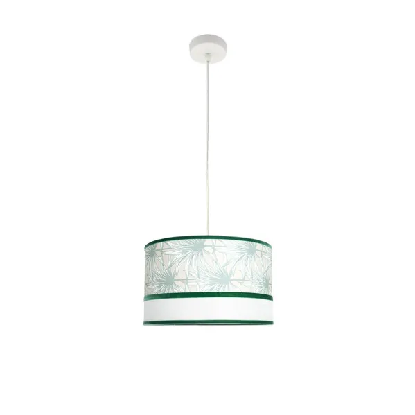 Colgante Caledonia 1xe27 Blanco/verde Regx40x40cm
