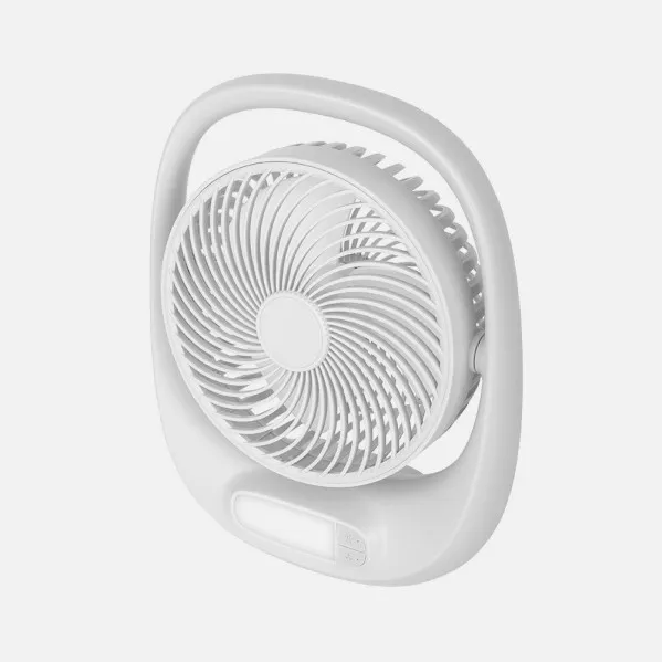 Wireless Fan Table lamp Aguila White 5w 3vel Rechargeable C/light, Alim.usb Adjustable 180º 3asp 30x25x8 CM