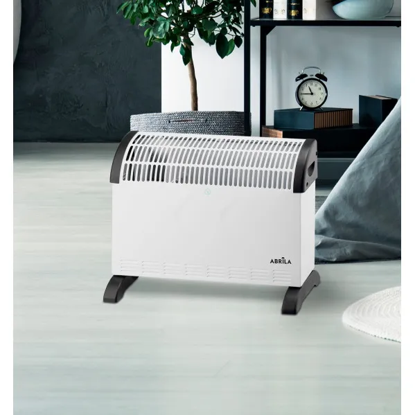 Convector heater Falla 2000w White 3 powers Dimmable therm., Overheat prot., Carry handle And Turbo function 39x53x20cm