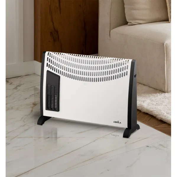 Convector heater Falla 2000w White 3 powers Turbo function Overheat prot., Carry handle, Dimmable therm.48x68,5x20cm