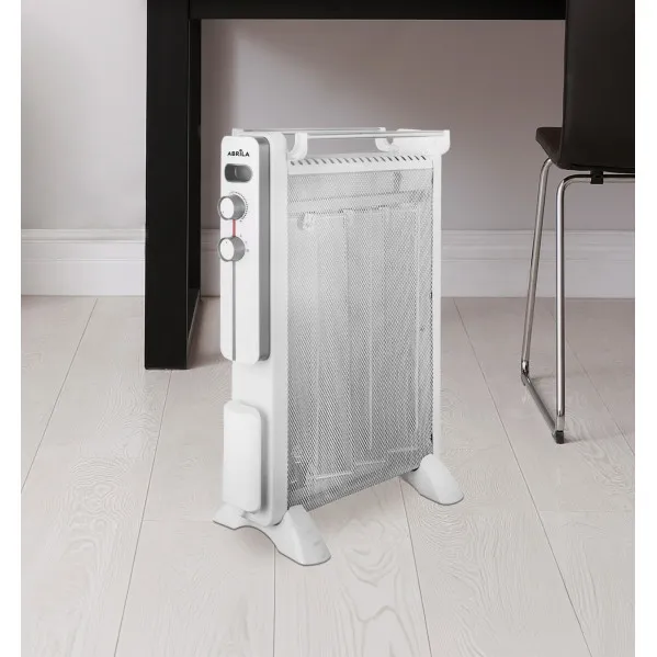 Radiator Mica Caicos 1500w 3 Elem White/grey 3powers Overheat prot. Tip-over protection 63,5x45x21 Cm
