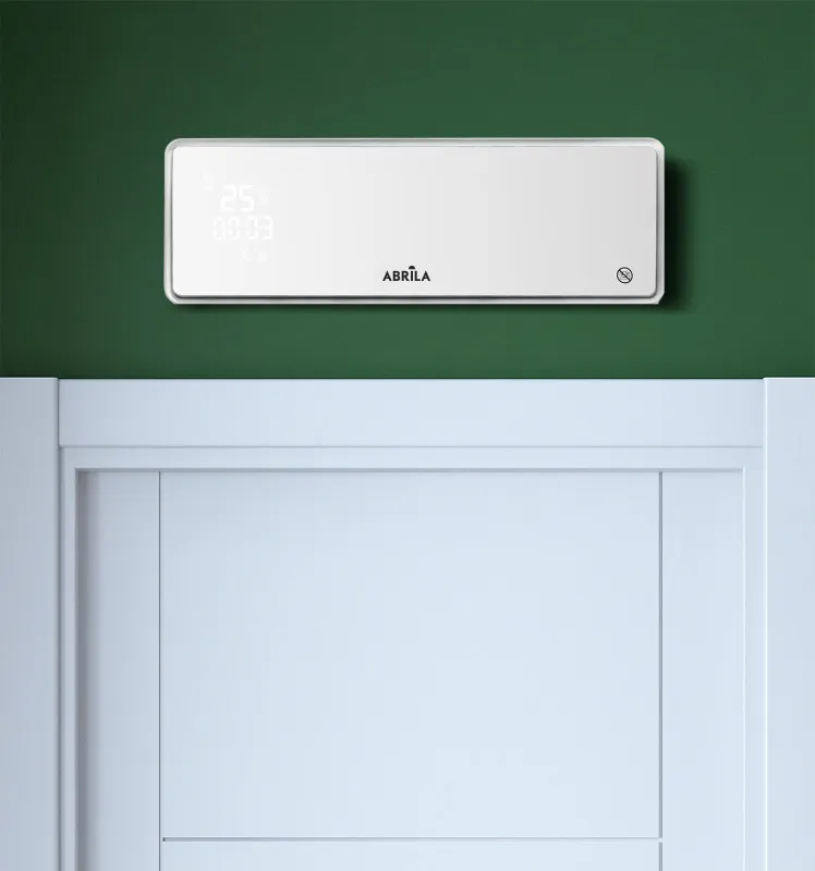 Split Ceramico Invierno 2000w Blanco Cristal 2potencias 3funciones Ptc De Seg.remoto Temporiz.18,7x53,8x12,3cm