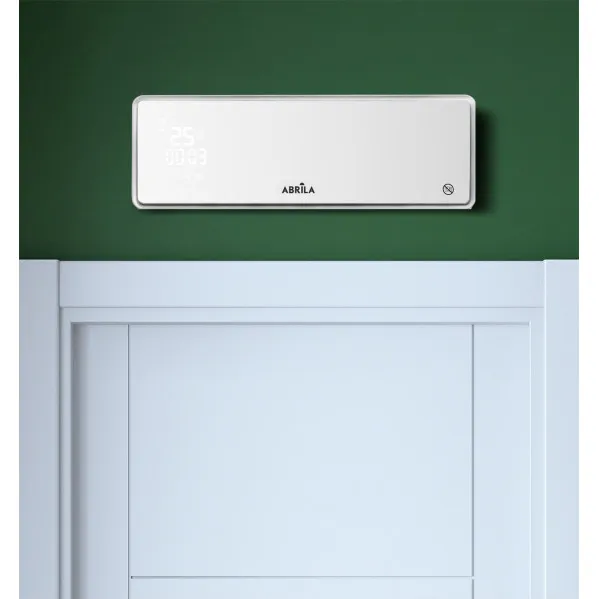 Split Ceramico Invierno 2000w Blanco Cristal 2potencias 3funciones Ptc De Seg.remoto Temporiz.18,7x53,8x12,3cm