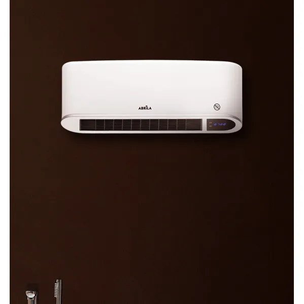 Split Ceramic PTC Bonaire 2000w White 2 powers 3 functions Display,remote,temp,safety.ip23 20,5x50x12cm