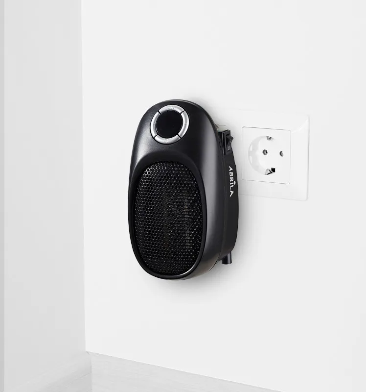 Mini Termoventilador Ceramico Malasia 500w Negro Temperatura Reg,temporizador  Seguridad Display 16x12x9cm