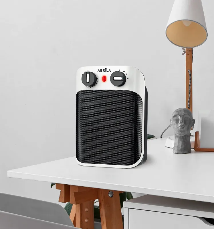 Termoventilador Ceramico Libia 1800w Blanco/negro 2potencias 3funciones Antivu.segur.luz Ind.26,5x19,5x13,2 Cm