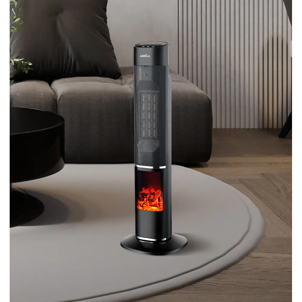 Termoventilador Vert.ceramico Melodia 2000w Negro C/remoto 2potencias3funciones Term.oscilante,antivuelco 78,3x24,6x24,5