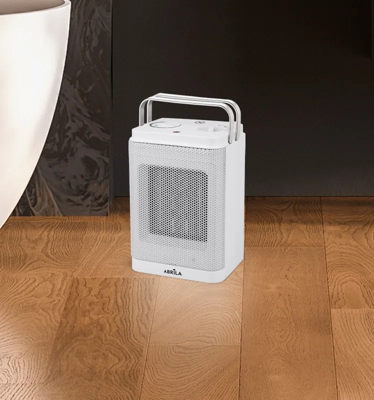 Termoventilador Ceramico Bribon 1500w Blanco 2potencias 3funciones Termost.reg. Antivuelco Asa 22,3x15x12,4cm